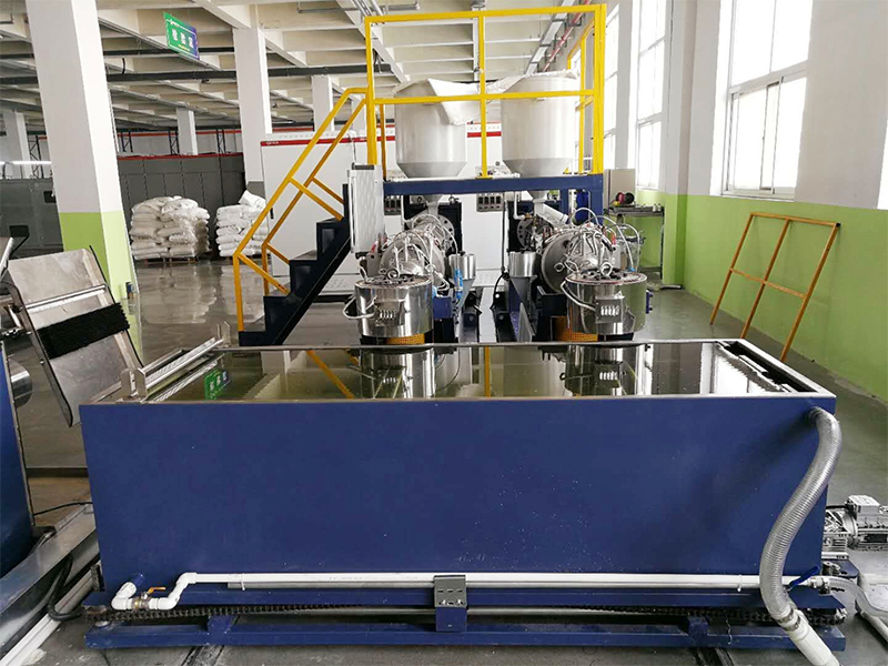 125kgh Artificial Grass Extruding Machine for PP or Nylon Curly monofilament